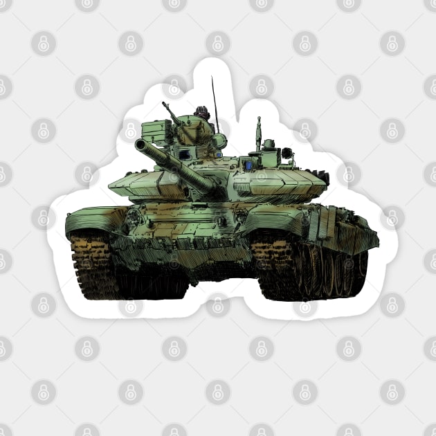 Tank T-90 Sticker by sibosssr